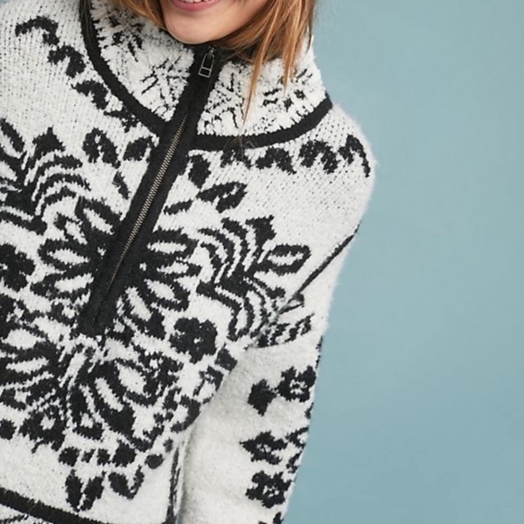 NWT Anthropologie Alaskan Half Zip Sweater - Picture 3 of 5